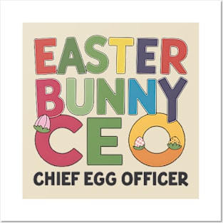 Easter bunny CEO' Chief Egg Officer Posters and Art